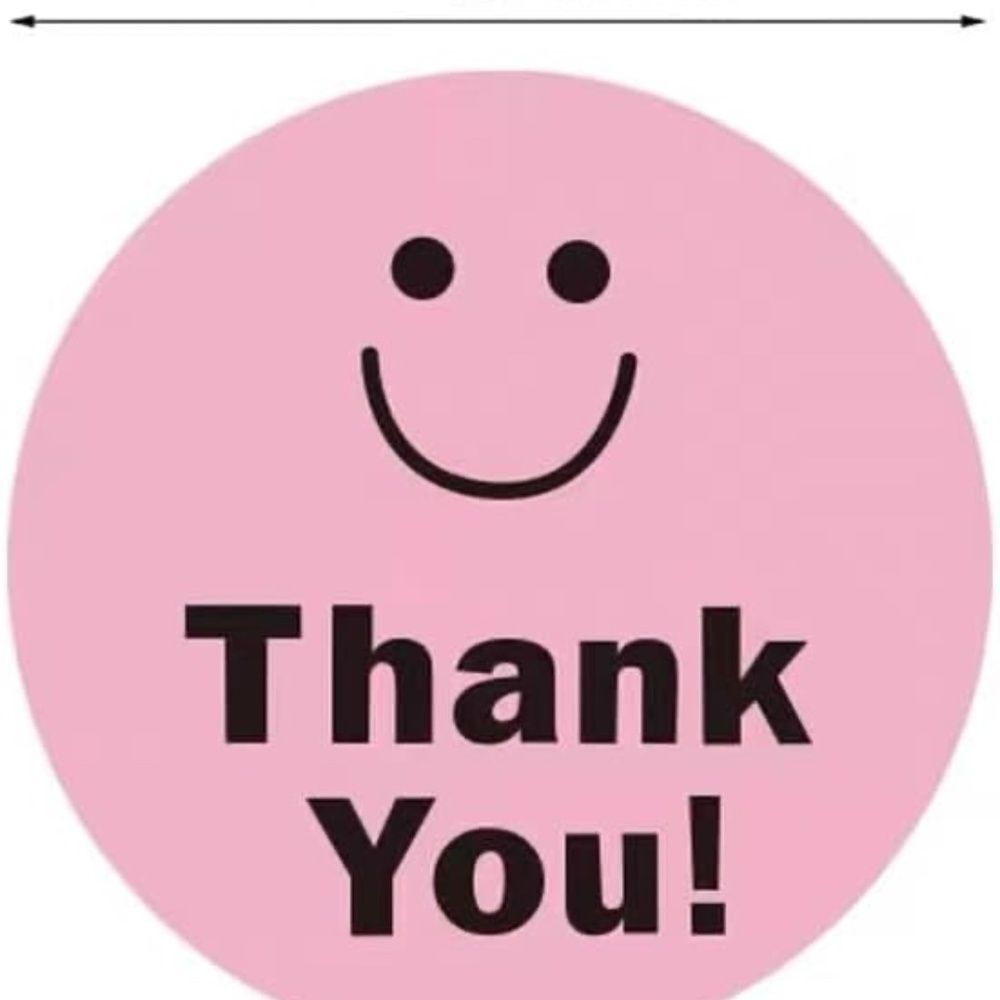 1in Business Stickers, Smiley Face Stickers, Packaging for Small Business - Picture 4 of 5